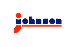 Johnson logo, blue and orange